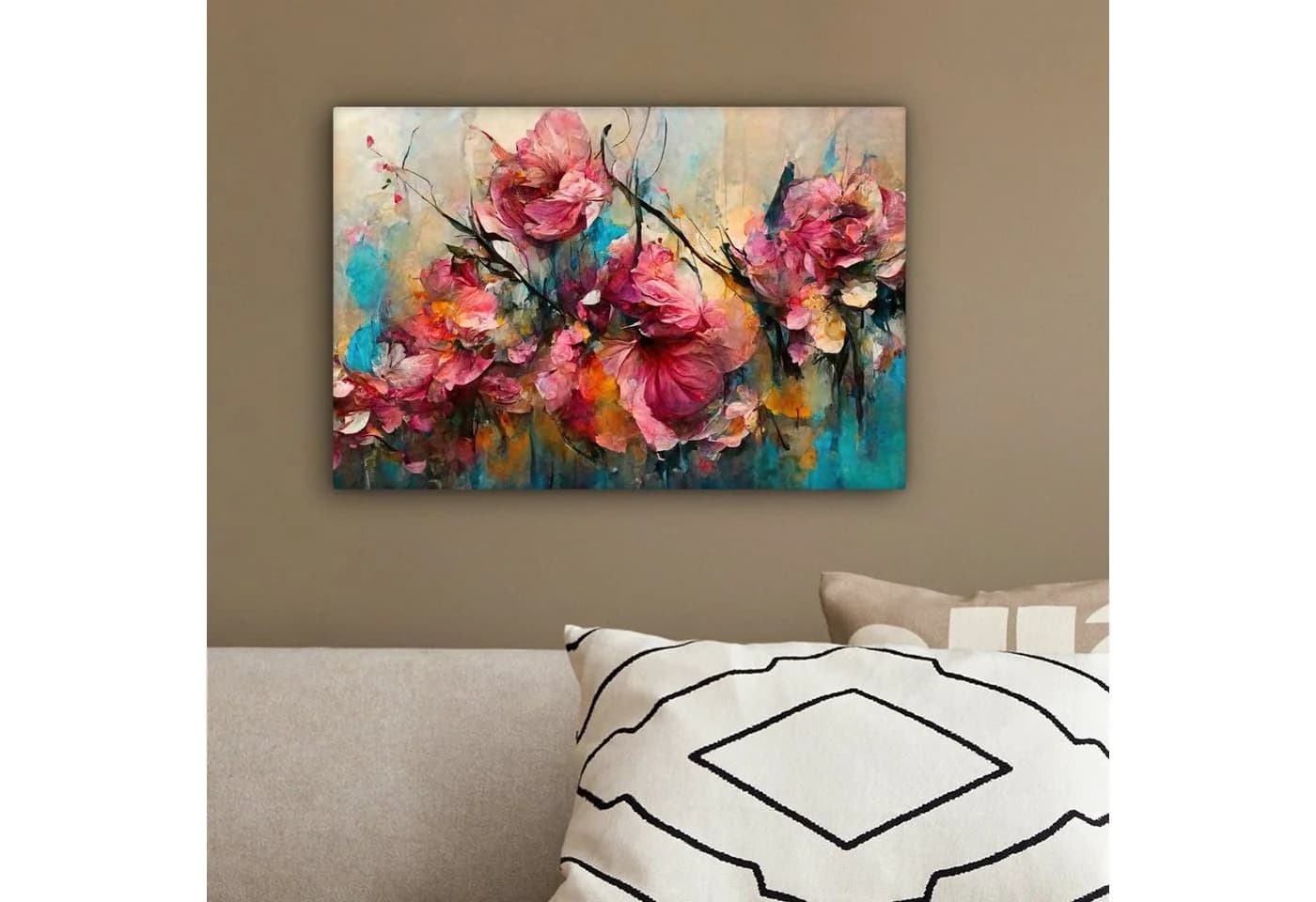 OneMillionCanvasses® Leinwandbild Rosa Rosen Natur - Bild 4