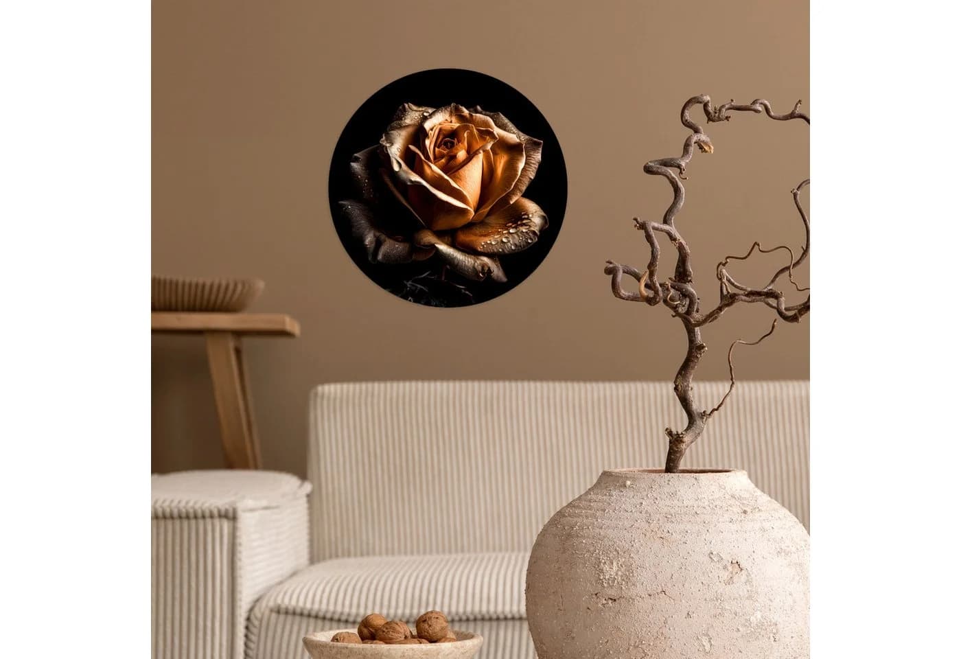 MuchoWow Wandsticker Rose Gold Schwarz Selbstklebend - Bild 4