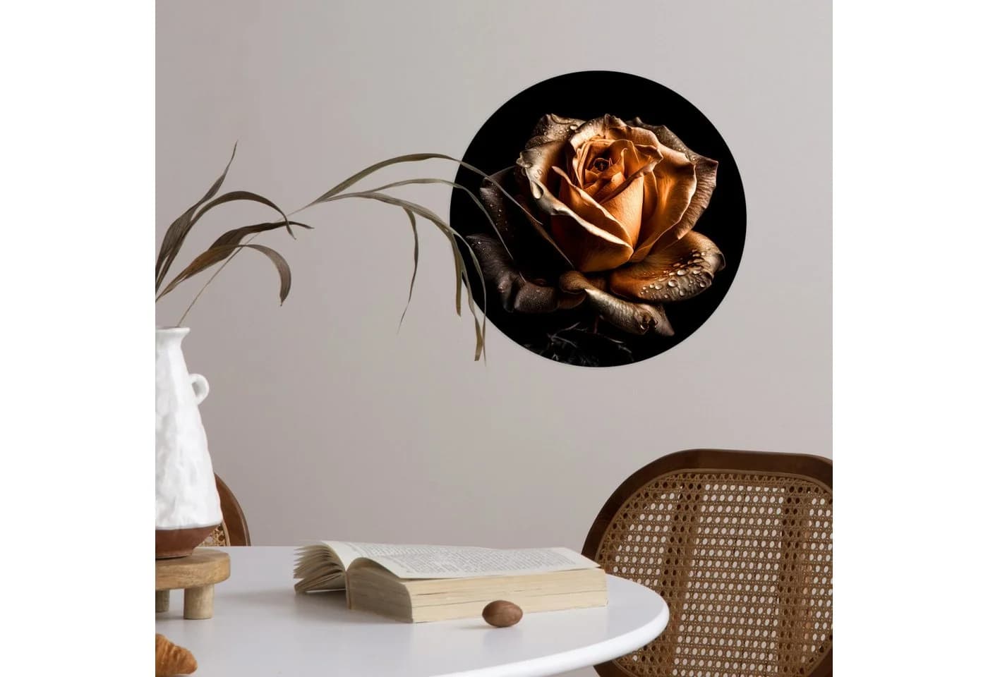 MuchoWow Wandsticker Rose Gold Schwarz Selbstklebend - Bild 5