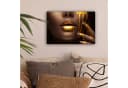 OneMillionCanvasses® Leinwandbild Gold Frau Wanddekoration Bild 1