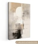 OneMillionCanvasses® Leinwandbild Abstrakt Grau Schwarz Weiss Bild 2