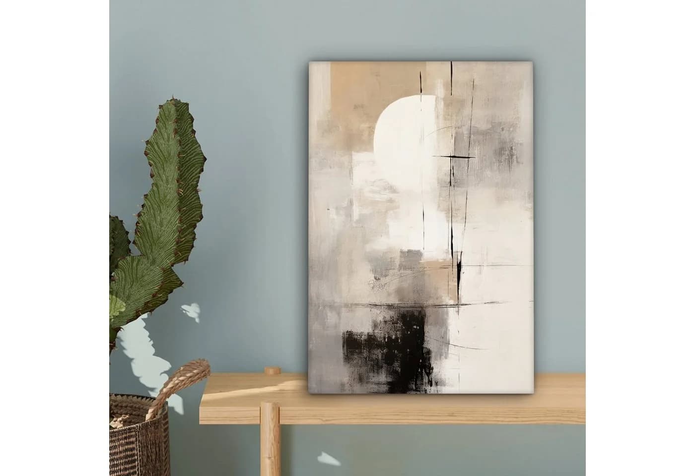 OneMillionCanvasses® Leinwandbild Abstrakt Grau Schwarz Weiss - Bild 5