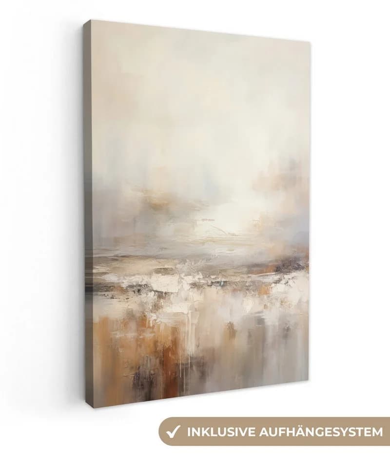 OneMillionCanvasses® Leinwandbild Kunst Industriell Grau Braun Abstrakt Fotodruck 20x30 cm - Bild 2