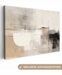 OneMillionCanvasses® Leinwandbild Abstrakt - Kunst - Grau, Fotodruck 30x20 cm Bild 2