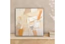OneMillionCanvasses® Leinwandbild Abstrakt Beige Orange Kunst Modern Bild 1