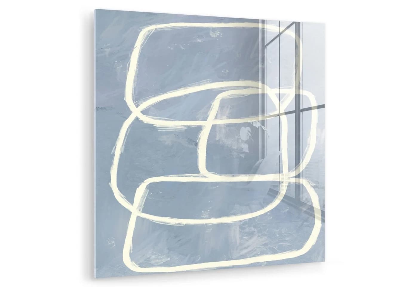 MuchoWow Acrylglasbild Abstrakt Blau Wandbild - Bild 2
