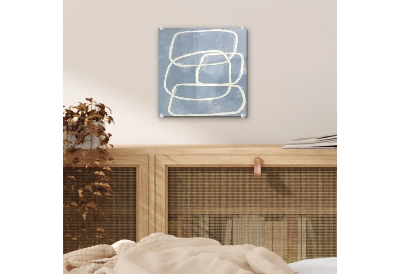 MuchoWow Acrylglasbild Abstrakt Blau Wandbild - Bild 5