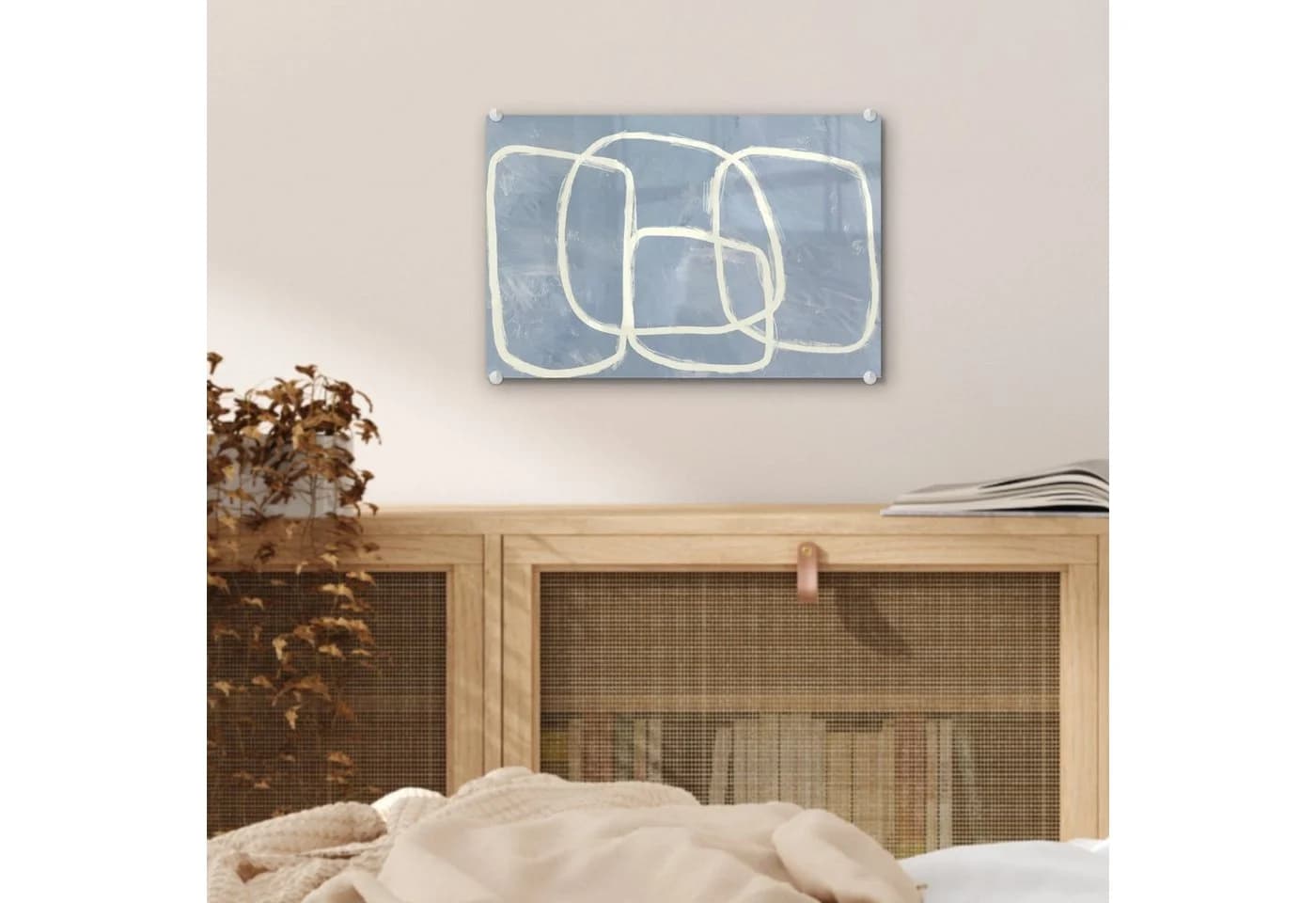 MuchoWow Acrylglasbild Abstrakt Blau Modern - Bild 5