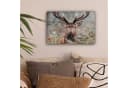 OneMillionCanvasses® Leinwandbild Hirsche Natur Herbst Waldtiere Fotodruck Bild 1