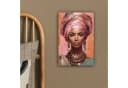 OneMillionCanvasses® Leinwandbild Frau Rosa Schmuck Porträt Bild 4