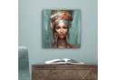 OneMillionCanvasses® Leinwandbild Frau - Kunst - Schmuck - Porträt, Fotodruck (1 St), Wandbild, Deko Schlafzimmer Wohnzimmer Flur 20x20 cm Bild 5