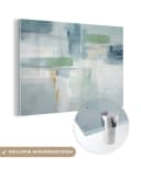 MuchoWow Acrylglasbild Abstrakt Grau Blau Grün Bild 2