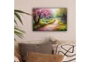 OneMillionCanvasses® Leinwandbild Aquarell - Natur - Bäume - Kunst - Blumen Bild 1