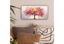OneMillionCanvasses® Leinwandbild Panorama Aquarell Baum Kunst Abstrakt Bild 1
