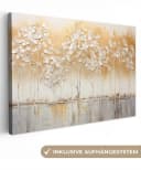 OneMillionCanvasses® Leinwandbild Bäume Acryl Natur 30x20 cm Bild 2