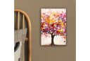 OneMillionCanvasses® Leinwandbild Aquarell Baum Bunt Rosa Bild 4