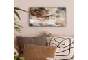 OneMillionCanvasses® Leinwandbild Panorama Abstrakt Beige Modern Bild 1