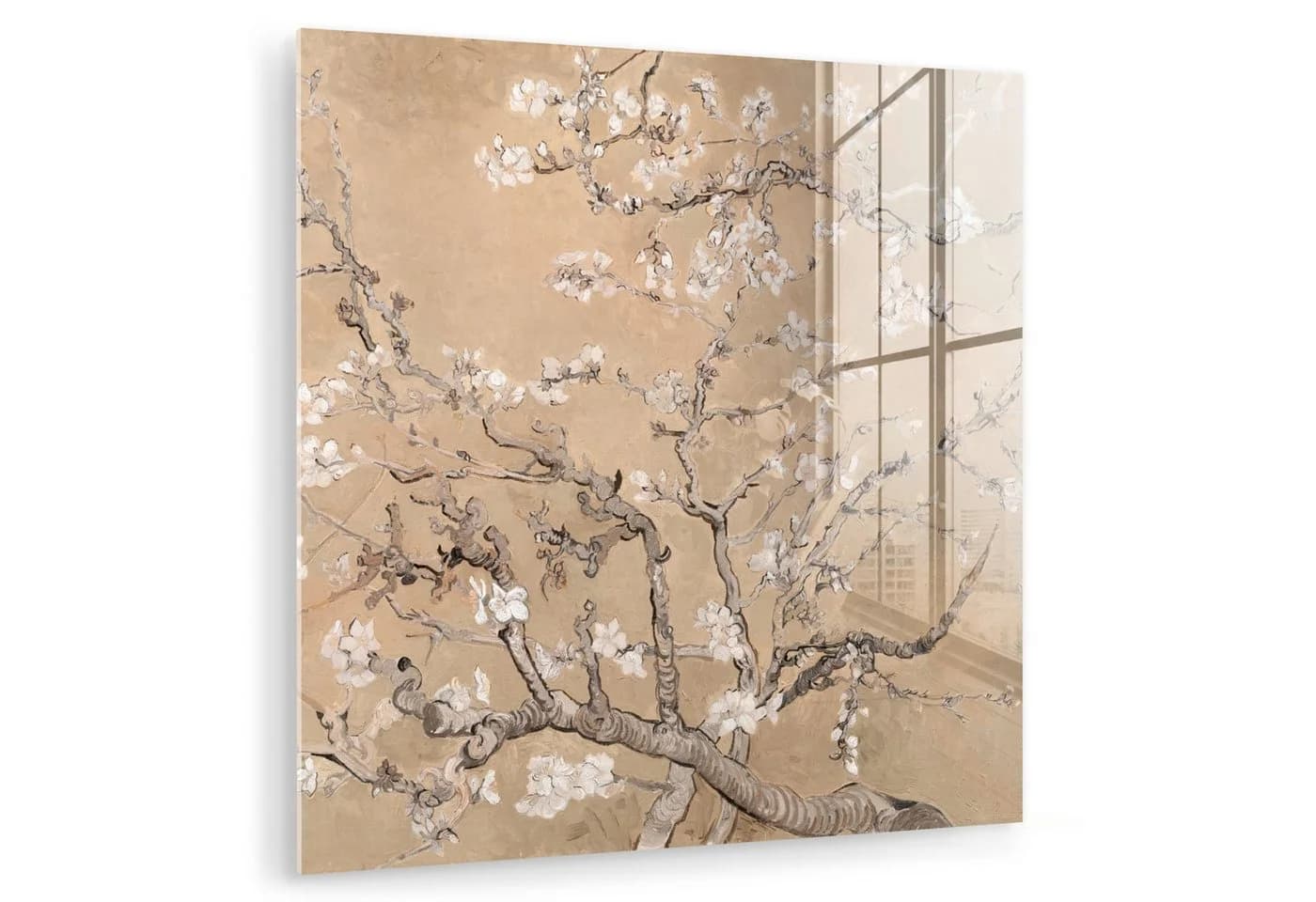 MuchoWow Acrylglasbild Mandelblüte Beige Van Gogh - Bild 2
