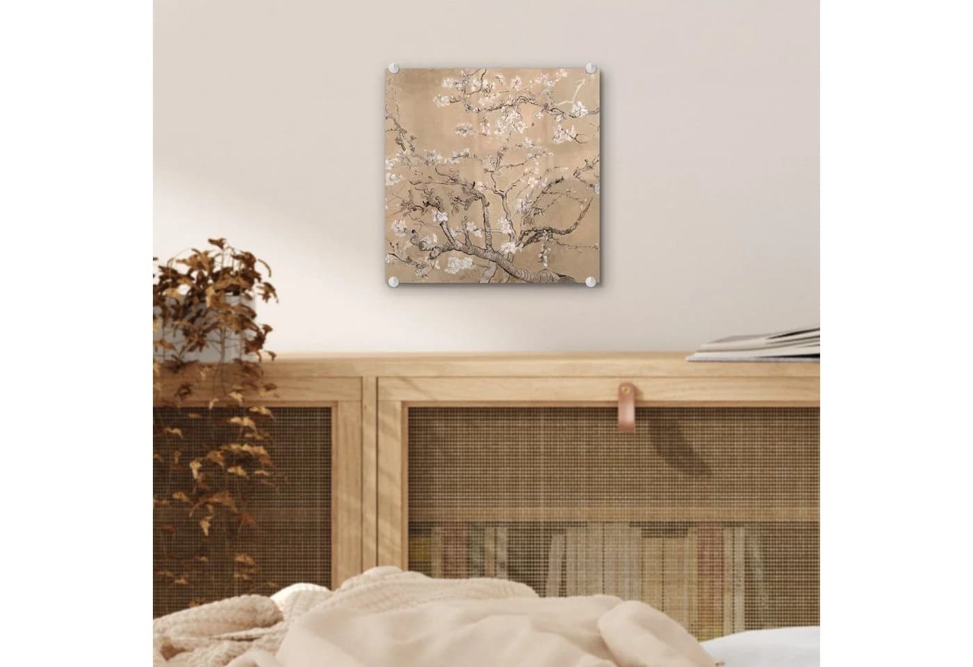 MuchoWow Acrylglasbild Mandelblüte Beige Van Gogh - Bild 5