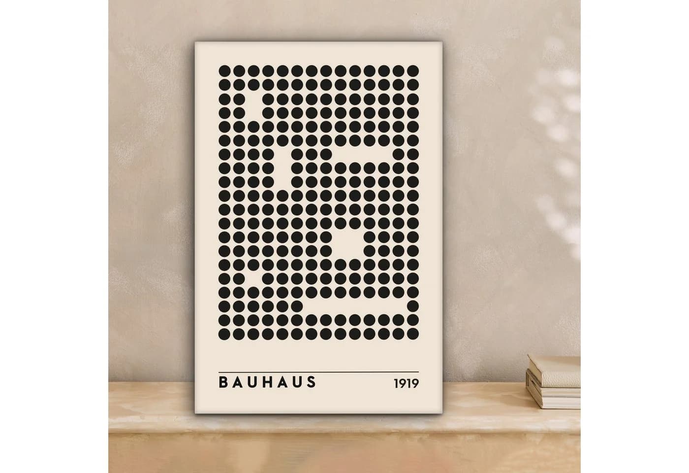 OneMillionCanvasses Leinwandbild Bauhaus Retro Schwarz