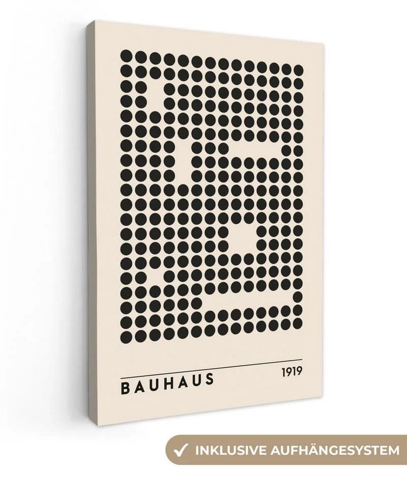OneMillionCanvasses Leinwandbild Bauhaus Retro Schwarz - Bild 2