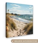 OneMillionCanvasses® Leinwandbild Strand Motiv 20x20 cm Bild 2