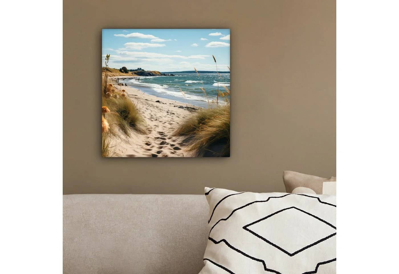 OneMillionCanvasses® Leinwandbild Strand Motiv 20x20 cm - Bild 4