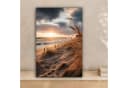 OneMillionCanvasses® Leinwandbild Strand Dünen Meer Sand Hochgras Fotodruck Bild 1