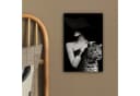 OneMillionCanvasses® Leinwandbild Frau Leopard Luxus Schwarz Weiß Tier Bild 4