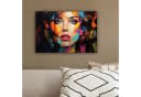 OneMillionCanvasses® Leinwandbild Frau Farbenfroh Porträt Bild 4