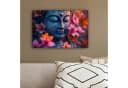 OneMillionCanvasses Leinwandbild Buddha Blumen 30x20 cm Bild 4