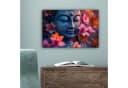 OneMillionCanvasses Leinwandbild Buddha Blumen 30x20 cm Bild 5