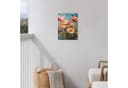 OnlyWow Gartenposter Blumen Aquarell PVC wetterfest Bild 1