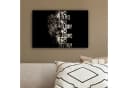 OneMillionCanvasses Leinwandbild Löwe Schwarz Motiv Zitat Bild 4