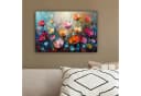 OneMillionCanvasses Leinwandbild Blumen Bunt Abstrakt 30x20 cm Bild 4