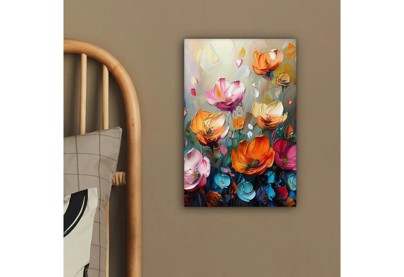 OneMillionCanvasses® Leinwandbild Blumen Bunt Abstrakt - Bild 4