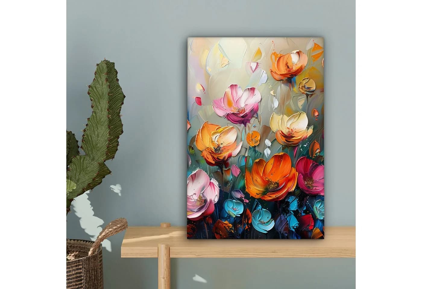 OneMillionCanvasses® Leinwandbild Blumen Bunt Abstrakt - Bild 5