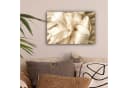 OneMillionCanvasses® Leinwandbild Abstrakt Beige Blumen Bild 1