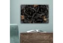 OneMillionCanvasses® Leinwandbild Rosen Schwarz Gold Fotodruck 30x20 cm Bild 5