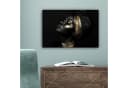 OneMillionCanvasses Leinwandbild Frau Gold Porträt Modern Bild 5