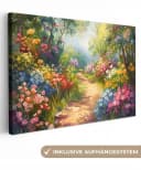 OneMillionCanvasses® Leinwandbild Natur - Landschaft - Blumen - Farbenfroh, Fotodruck 30x20 cm Bild 2