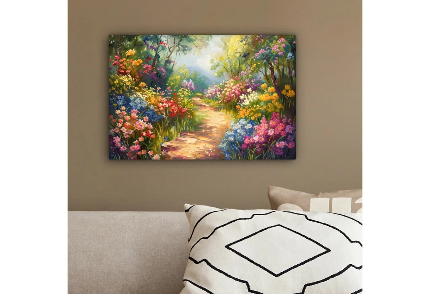 OneMillionCanvasses® Leinwandbild Natur - Landschaft - Blumen - Farbenfroh, Fotodruck 30x20 cm - Bild 4