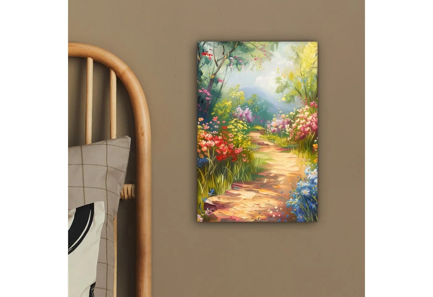 OneMillionCanvasses® Leinwandbild Natur Blumen Landschaft Bunt - Bild 4