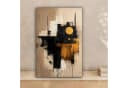OneMillionCanvasses® Leinwandbild Abstrakt Schwarz Gold Modern Bild 1