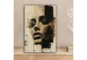 OneMillionCanvasses® Leinwandbild Frau Abstrakt Beige Bild 1