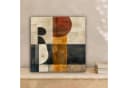 OneMillionCanvasses® Leinwandbild Abstrakt Grau Beige Orange Modern Bild 1