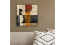 OneMillionCanvasses® Leinwandbild Abstrakt Grau Beige Orange Modern Bild 4
