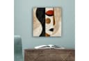 OneMillionCanvasses® Leinwandbild Abstrakt Gesicht Bunt Bild 5
