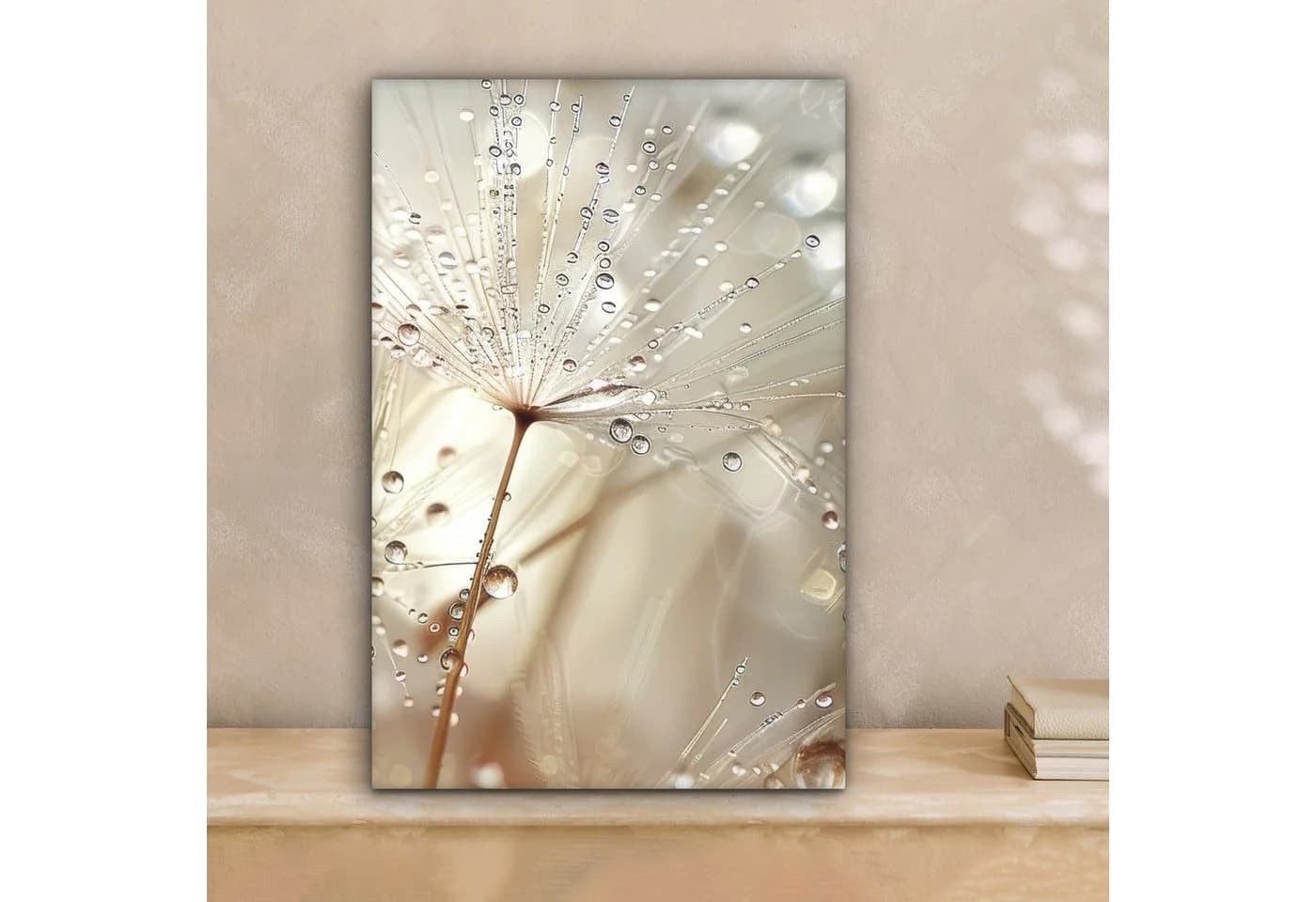 OneMillionCanvasses® Leinwandbild Natur Blumen Tropfen Regen Fotodruck