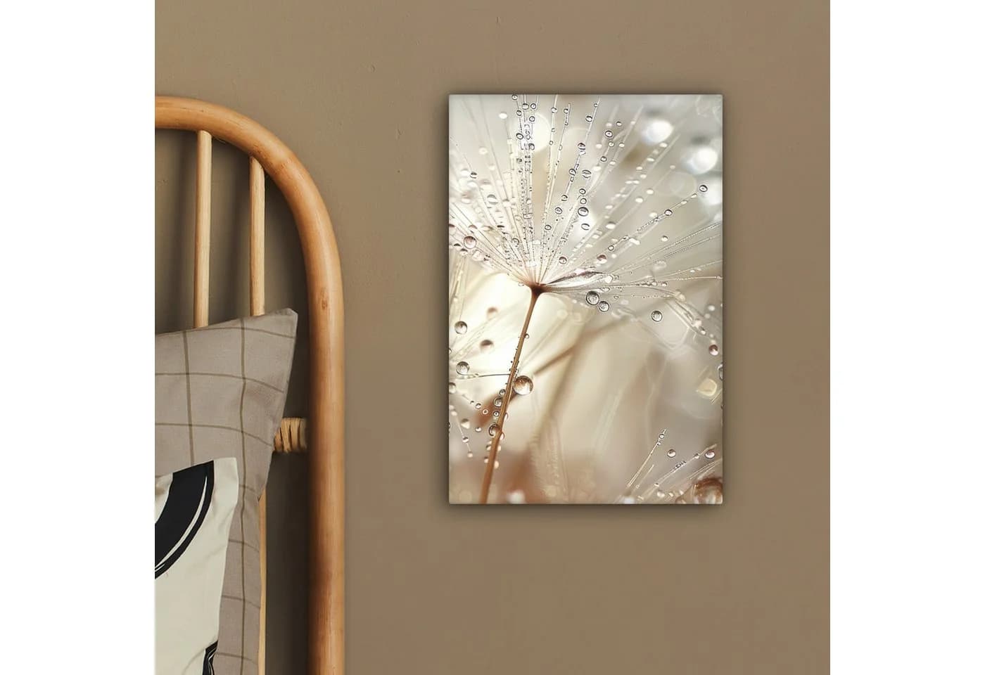 OneMillionCanvasses® Leinwandbild Natur Blumen Tropfen Regen Fotodruck - Bild 4